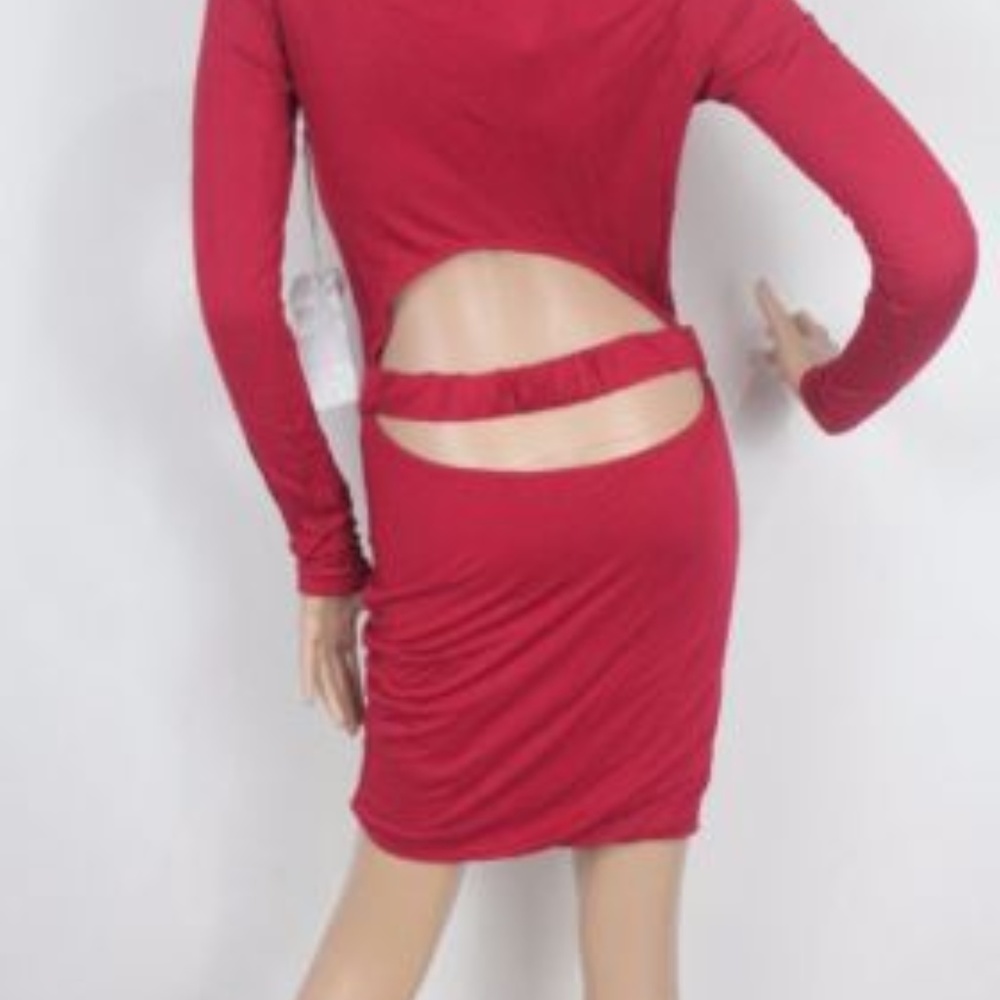 YFB Womans Red Open Back Party Dres Size M